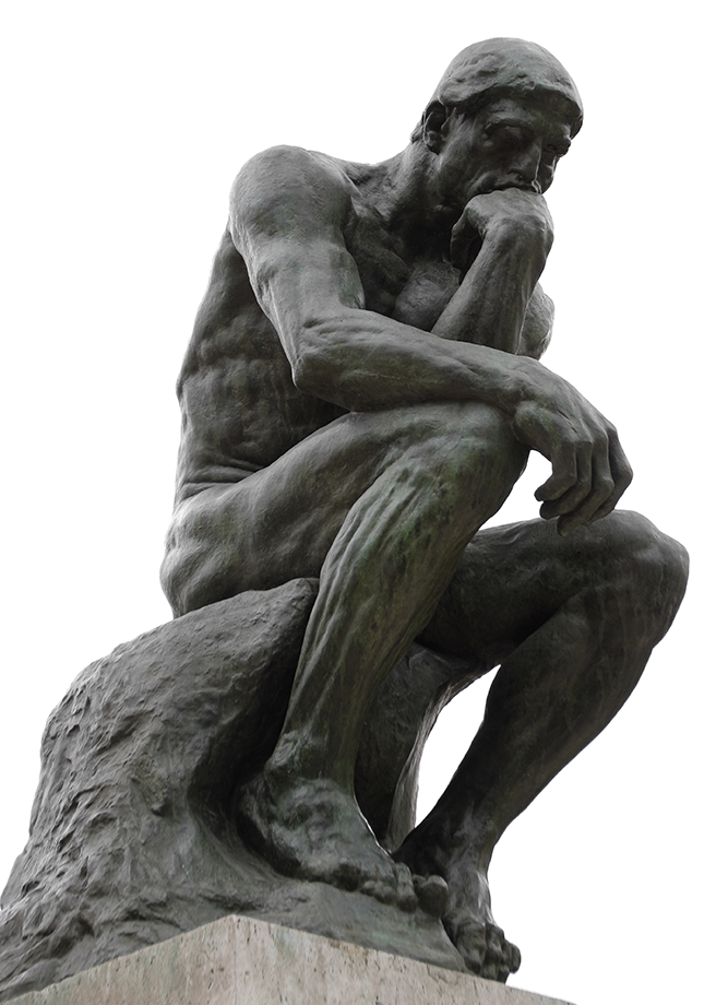 The Thinker — pondering the great questions